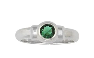 Cape Cod Inspired May Birthstone Jewelry Sterling Silver Ring Size 7 - Picture 1 of 3