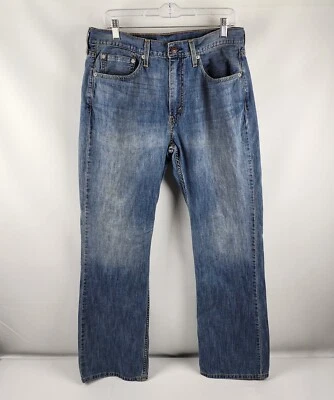 Jeans masculino LEVIS 527 34x32 azul bootcut jeans ocidental - Imagem 1 de 4