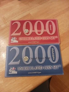 2000 US Mint Uncirculated Coin Set - Philadelphia And Denver Mints - Brand New - Picture 1 of 6