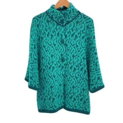 Poncho Suéter Native Scandinavian Supply Co. Mujer Verde Bebé Alpaca Nórdico Foto 1 de 4