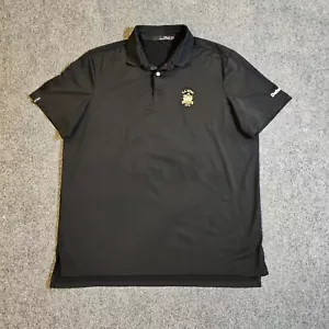 RLX Ralph Lauren Camicia Uomo Media Nera US Open 2016 Polo Performance Elasticizzata - Foto 1 di 12