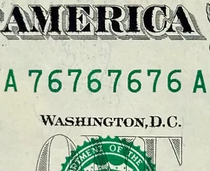 SUPER RIPETITORE 76 76 76 76 BINARIO 1776 A...A è AMERICA BINARIA Dollaro USA BINARIO - Foto 1 di 9