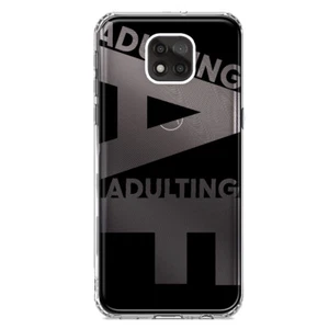 For Motorola Moto G Power 2021 Shockproof Case Funny Text Quote Adulting AF - Picture 1 of 6