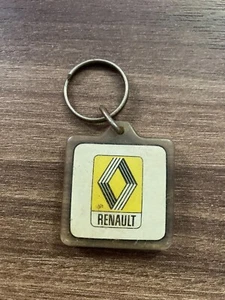Vintage Renault dänischer Kunststoff Schlüsselanhänger - seltener 1980er Jahre Autohändler - Bild 1 von 3