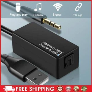 D15 DAC Digital to Optical Fiber Analog Audio Converter USB Decoder Adapter NEW - Bild 1 von 7