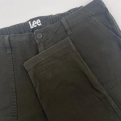 Lee Heritage Pants Women's Size 16M Olive Green Utility Cargo Casual - Image 1 of 4