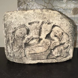 Vintage Carved Nativity Scene Rock - Picture 1 of 9