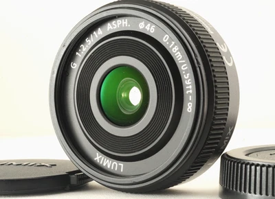 US Duty Paid [MINT] Panasonic Lumix G 14mm F/2.5 Aspherical AF Lens From JAPAN - Image 1 of 4