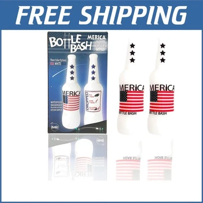 Ultimate LED Bottle Bash Set - Unbreakable Red, White & Blue Edition for Adults - Image 1 of 4