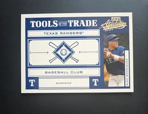 Absolute Memorabilia Alex Rodríguez Tools of the Trade 2004 #/250 Rangers TT-8 - Imagen 1 de 2