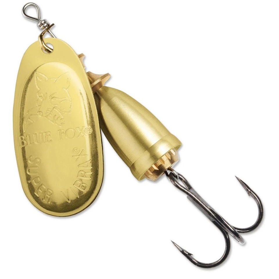 Blue Fox Vibrax Mid Depth Gold #0 Spinner 7/64 Oz Lure Bf0 G