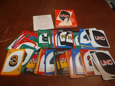 VTG 1973 Complete Uno Card Game W/ Original Instructions In Original Box - Image 1 of 4
