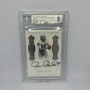 Panini Flawless Victors #14 2016 Jim Plunkett plateado automático 14/15 BGS 9 automático 9 - Imagen 1 de 2