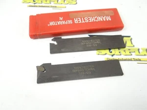 2 MANCHESTER SEPARATOR PL INDEXABLE CUT OFF PARTING BLADES #339-129 - Picture 1 of 7