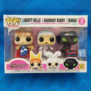Nuovo! Funko Pop ufficiale NYCC 2025'! POWERPUFF GIRLS 3 confezioni Belle Bunny Mange - Foto 1 di 6