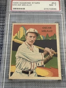 1934-36 National Chicle Diamond Stars #53 Oscar Melillo PSA 7 - Bild 1 von 2