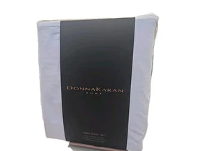 Juego de sábanas Donna Karan 700 TC Luxe satén egipcio 100 % algodón Giza KING blanco - Imagen 1 de 2