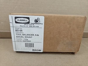 Genuine HUBBELL BD-05 Tool Balancer Swivel Mount Max 5lbs NIB SEALED - Picture 1 of 2