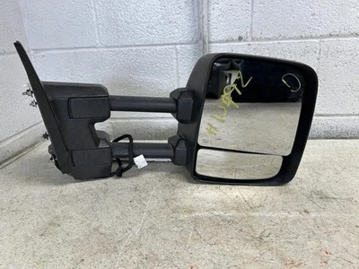 2019 NISSAN TITAN XD Passenger Side View Mirror Black Dual Arm Power Heated - Image 1 of 4
