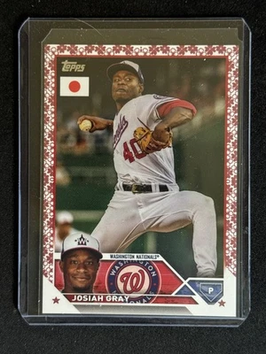 2023 Topps Japan Edition #134 Josiah Gray Cherry Blossoms #/99 - Image 1 of 2