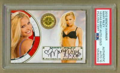 2012 Benchwarmer Bench Warmer Vegas Baby MARY RILEY PSA/DNA Auto 10 POP 1 - Image 1 of 4