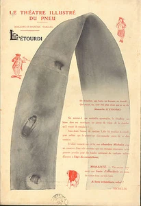 63 CLERMONT-FERRAND MICHELIN BIBENDUM LE THEATRE ILLUSTRE DU PNEU PUBLICITE 1911 - Picture 1 of 1