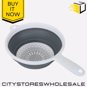 Addis Pop & Store Large Collapsible Colander With Handle Kitchen Strainer 9.5" - Picture 1 of 5