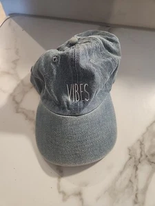 DAVID AND YOUNG VIBES DENIM/JEANS GORRA/GORRA DE BÉISBOL AJUSTABLE CON CORREA, AZUL - Imagen 1 de 12