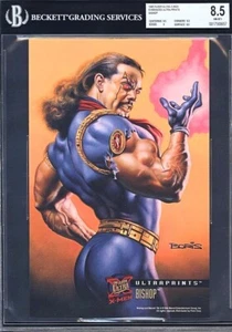 1995 Fleer Ultra X-Men Ultra-Prints BISHOP BGS 8.5 Pop1 Boris Vallejo Graded MCU - Picture 1 of 2