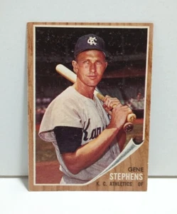 1962 Topps #38 Gene Stephens Rookie Karte Kansas City Athletics - Bild 1 von 3