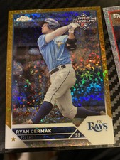RYAN CERMAK #/50 Gold Mini-Diamond Refractor 2023 Topps Pro Debut TAMPA BAY RAUS
