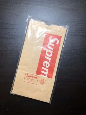 Juego de 5 bolsas marrones Supreme SS07 Tall Boy raras con logotipo de caja NOS  Foto 1 de 2