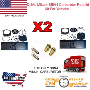 Kit de reconstrucción de carburador doble y asientos con aguja Yamaha XLT800 - Imagen 1 de 1