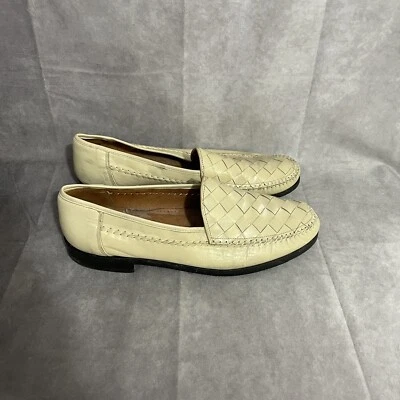 Zapatos sin cordones Bachrach para hombre talla 12 de cuero tejido tostado Foto 1 de 4