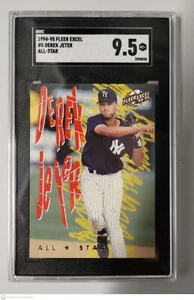 1994-95 Derek Jeter Fleer Excel #5 All-Star Yankees SGC 9.5 - Picture 1 of 3