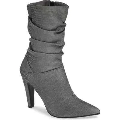 Nina Women Stiletto Slouch Booties Darla Size US 7 Charcoal Luna Shine Glitter - Image 1 of 4