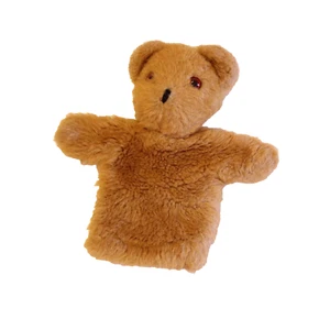 Marionnette ours en peluche Alresford Crafts Ltd vintage Angleterre marron The Station Mill 12' - Photo 1/3