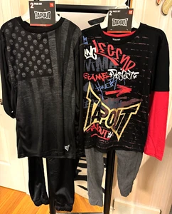 (2) TAPOUT Boy's 2 Piece-  Long Sleeve - Active Wear JOGGERS SETS - Size 12 -NWT - Picture 1 of 14