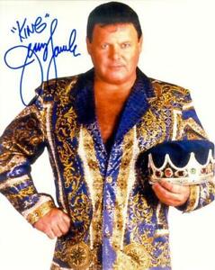 Jerry Lawler Autographed 8x10 - Crown On/White