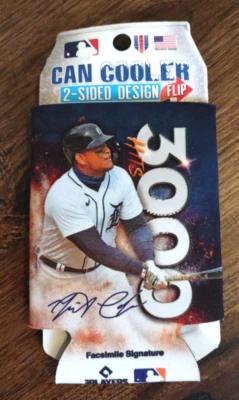 Miguel Cabrera 3000 Hits Detroit Tigers WinCraft Can Cooler Koozie NEW - Image 1 of 2