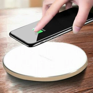 Fast Wireless Charger Ladepad für Apple iPhone 14 15 Plus Samsung S24 23 - Bild 1 von 14