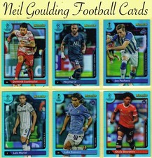 Topps UEFA Club Competitions 2021-22 ☆ MERLIN CHROME - AQUA PRISM ☆ Cards