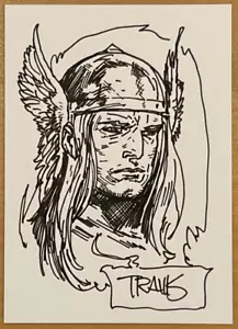2013 TRAVIS CHAREST THOR ORIGINAL ART SKETCH COMMISSION - Picture 1 of 1