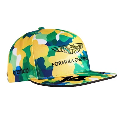 Aston Martin Aramco Formula 1 Cap - Fernando Alonso - Brazilian Grand Prix - Hat - Image 1 of 4