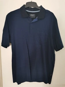 MAERZ Herren Polo-Shirt blau gestreift Mercersised Cotton - Bild 1 von 3