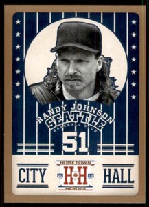 2013 Panini Hometown Heroes City Hall GOLD Randy Johnson Seattle Mariners #CH3