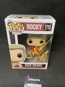 Dolph Lundgren Signed Drago Funko 1175 Official Pix + Protector - Picture 1 of 9