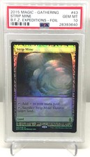 MTG Magic the Gathering STRIP MINE Holo Foil Zendikar Expeditions PSA 10 GEM #*