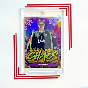2024 Topps Finest Formula 1 F1 #CH14 ZHOU GUANYU Chaos Gold Refractor /50 - Bild 1 von 2