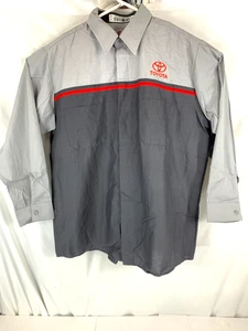 Camicia manica lunga abbottonata divisa lavoro tecnico meccanico TOYOTA Red Kap XL - Foto 1 di 9